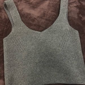 Zara knit gray top